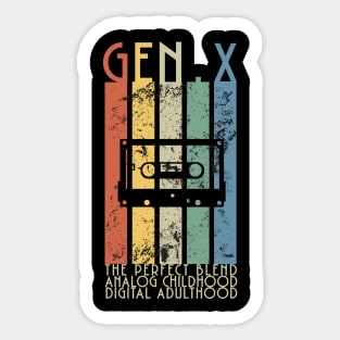 Generation X stripes Sticker